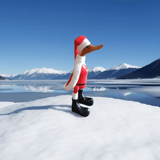 Ente Weihnachtsmann aus Bambus ca. 25 cm mit Mütze. Wunderschöne Deko aus Bambuswurzel. Jedes Teil ist handgefertigt und ein Unikat aus Bali. Ein wahrer Hingucker für Drinnen und Draußen.
