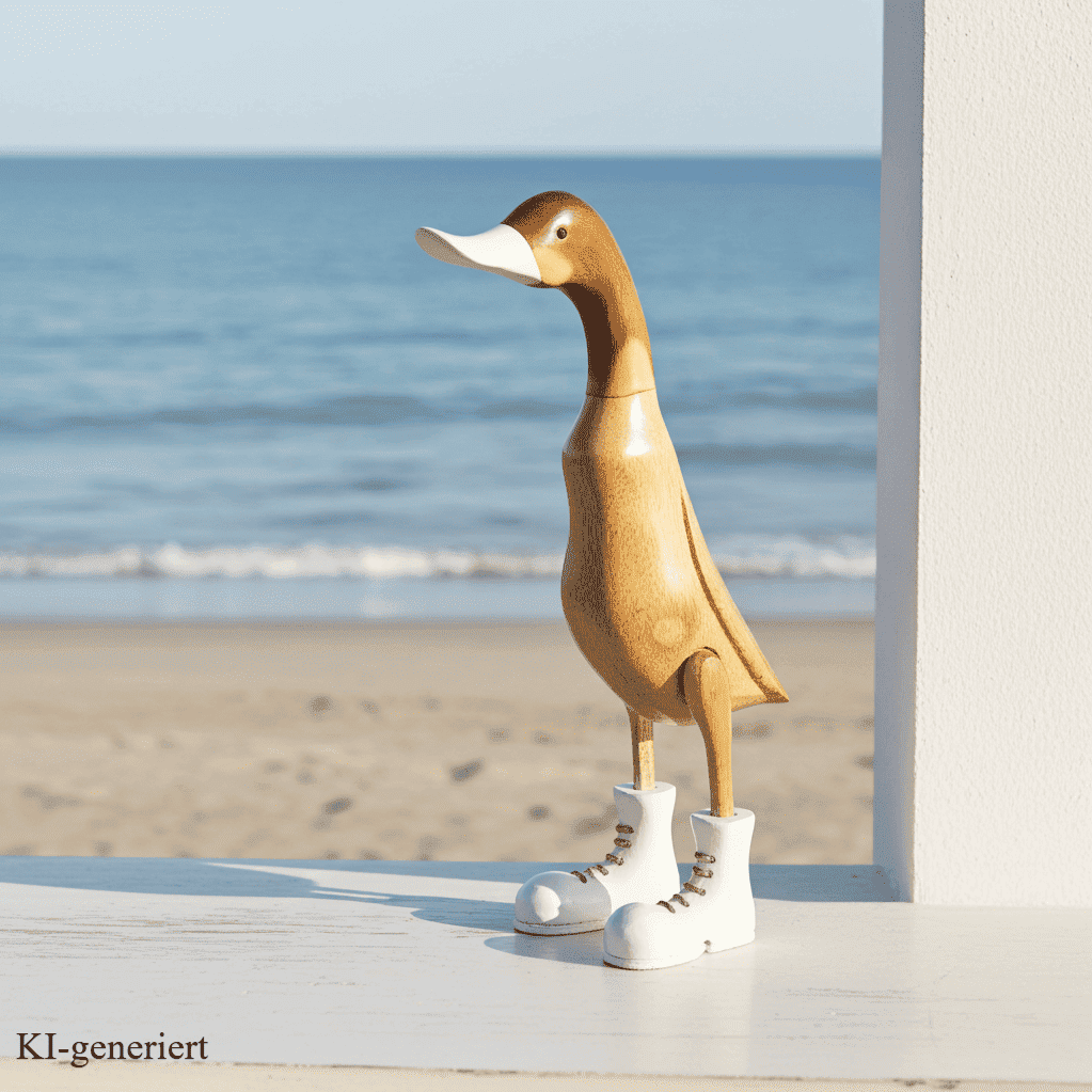 Ente aus Bambus mit weißen Stiefeln, weißem Schnabel und einer Höhe von 25 cm. Jedes Teil handgefertigt und ein Unikat. Ein Deko Hingucker für Drinnen und Draußen. Zudem stehen die Enten aus Bambus für Familie, Treue & Liebe und Holz für Wachstum. So macht es sie dadurch auch zu einem bedeutungsvollen Geschenk für einen lieben Menschen.
Ente mit Stiefeln / weiß
Farbe: natur / weiß
Material: Bambus / Holz
Maße: Höhe 25 cm
Ursprung: Indonesien