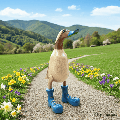 Ente aus Bambus mit grauen Stiefeln, grauen Schnabel und einer Höhe von 25 cm. Jedes Teil handgefertigt und ein Unikat. Ein wunderschöner Deko Hingucker für Drinnen und Draußen.
Zudem stehen die Enten aus Bambus für Familie, Treue & Liebe und Holz für Wachstum. So macht es sie dadurch auch zu einem bedeutungsvollen Geschenk für einen lieben Menschen.
Ente mit Stiefeln / grau
Farbe: natur / grau
Material: Bambus
Maße: Höhe 25 cm
Ursprung: Indonesien
