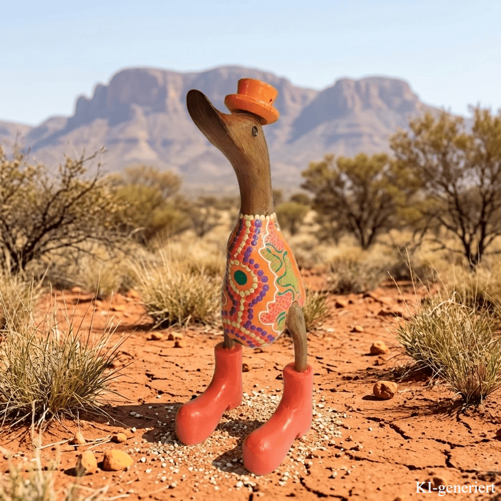 In 2026 ganz neu eingetroffen ist die Australische Bambusente mit Hut und Schuhen in orange. Jede dieser Enten ist mit einem ganz individuellen Muster verziert. Keine gleicht der anderen.
Wunderschöne Deko aus Bambuswurzel. Jedes Teil handgefertigt und ein Unikat aus Bali / Indonesien. Ein Hingucker für Drinnen und Draußen.
Zudem stehen die Enten aus Bambus für Familie, Treue & Liebe und Holz für Wachstum. So macht es sie dadurch auch zu einem bedeutungsvollen Geschenk für einen lieben Menschen.