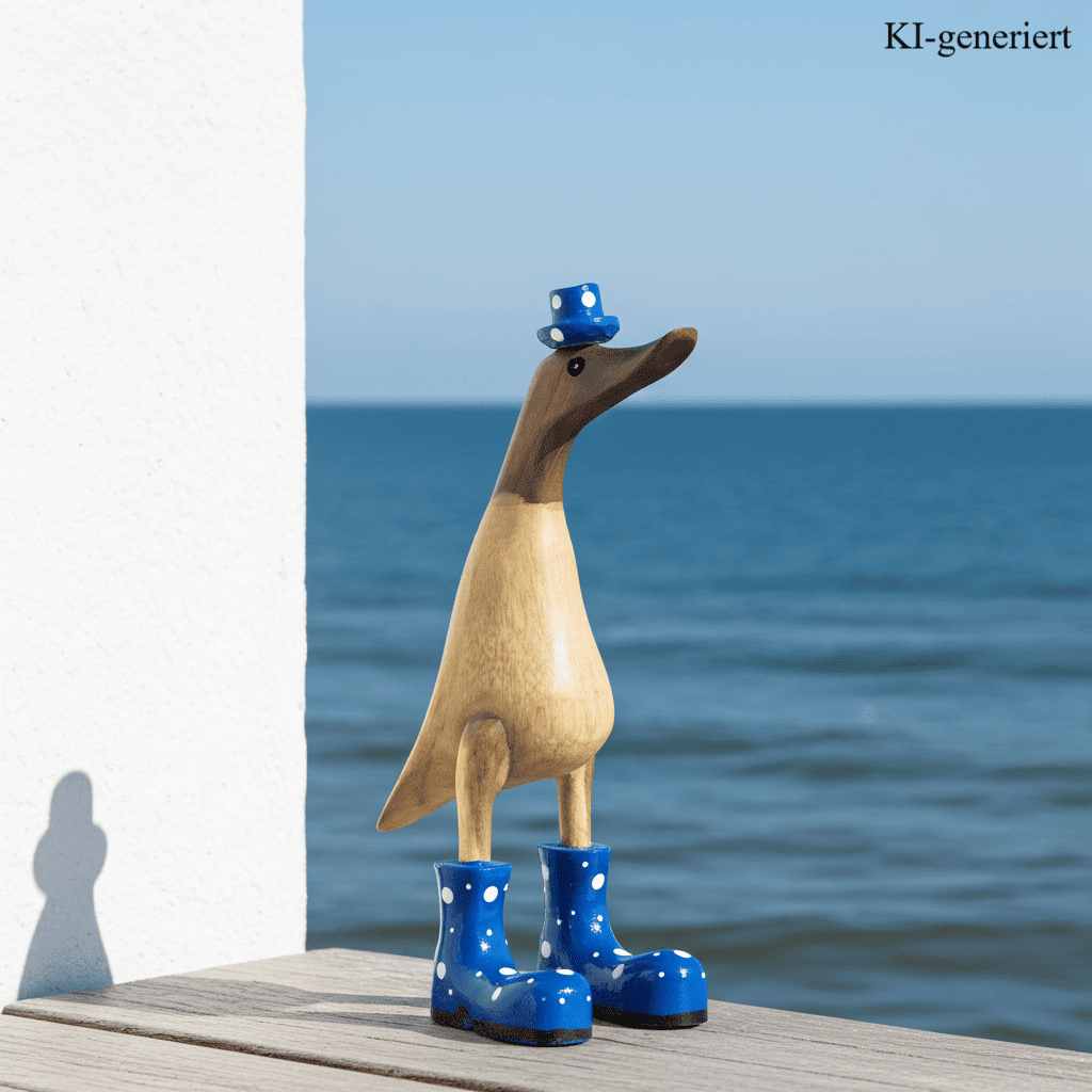 Ente aus Bambus mit blauen Stiefeln und Hut in einer Höhe von ca. 25 cm.
Jedes Teil handgefertigt und ein Unikat. Ein Deko Hingucker für Drinnen und Draußen. Zudem stehen die Enten aus Bambus für Familie, Treue & Liebe und Holz für Wachstum. So macht es sie dadurch auch zu einem bedeutungsvollen Geschenk für einen lieben Menschen.
Ente mit Stiefeln + Hut / blau
Farbe: natur / blau
Material: Bambus
Maße: Höhe ca. 25 cm
Ursprung: Indonesien