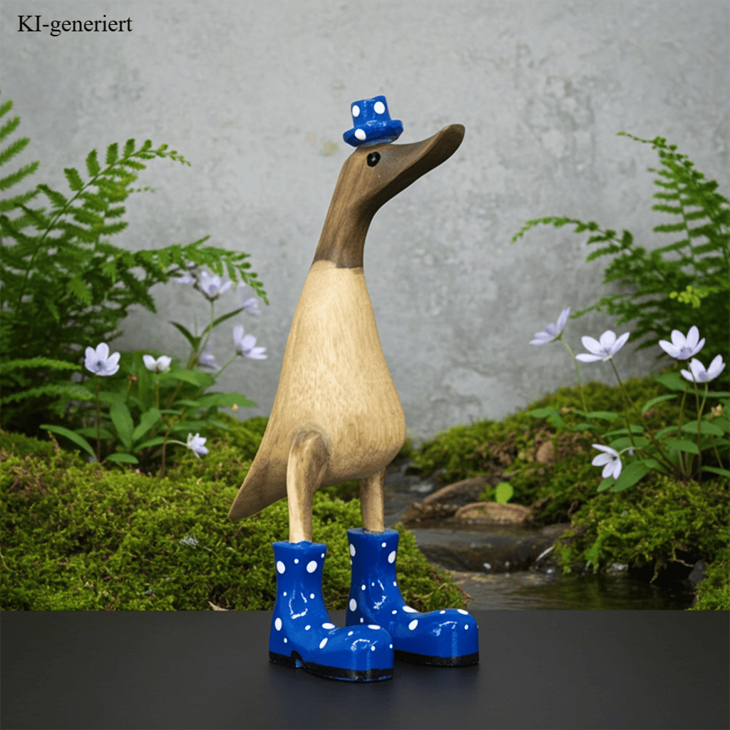 Ente aus Bambus mit blauen Stiefeln und Hut in einer Höhe von ca. 25 cm.
Jedes Teil handgefertigt und ein Unikat. Ein Deko Hingucker für Drinnen und Draußen. Zudem stehen die Enten aus Bambus für Familie, Treue & Liebe und Holz für Wachstum. So macht es sie dadurch auch zu einem bedeutungsvollen Geschenk für einen lieben Menschen.
Ente mit Stiefeln + Hut / blau
Farbe: natur / blau
Material: Bambus
Maße: Höhe ca. 25 cm
Ursprung: Indonesien