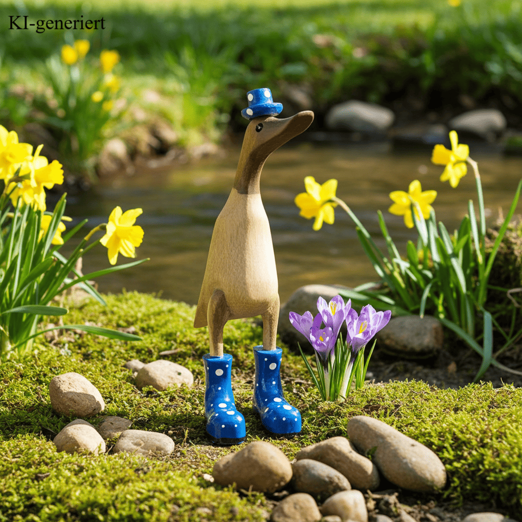 Ente aus Bambus mit blauen Stiefeln und Hut in einer Höhe von ca. 25 cm.
Jedes Teil handgefertigt und ein Unikat. Ein Deko Hingucker für Drinnen und Draußen. Zudem stehen die Enten aus Bambus für Familie, Treue & Liebe und Holz für Wachstum. So macht es sie dadurch auch zu einem bedeutungsvollen Geschenk für einen lieben Menschen.
Ente mit Stiefeln + Hut / blau
Farbe: natur / blau
Material: Bambus
Maße: Höhe ca. 25 cm
Ursprung: Indonesien