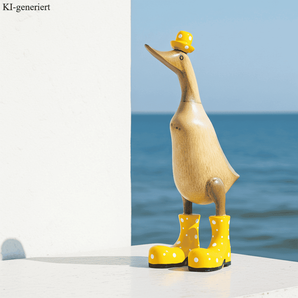 Ente aus Bambus mit gelben Stiefeln und Hut in einer Höhe von etwa 25 cm.
Jedes Teil handgefertigt und ein Unikat. Ein Deko Hingucker für Drinnen und Draußen.
Zudem stehen die Enten aus Bambus für Familie, Treue & Liebe und Holz für Wachstum. So macht es sie dadurch auch zu einem bedeutungsvollen Geschenk für einen lieben Menschen.
Ente mit Stiefeln + Hut / gelb
Farbe: natur / gelb
Material: Bambus / Holz
Maße: Höhe ca. 25 cm
Ursprung: Indonesien