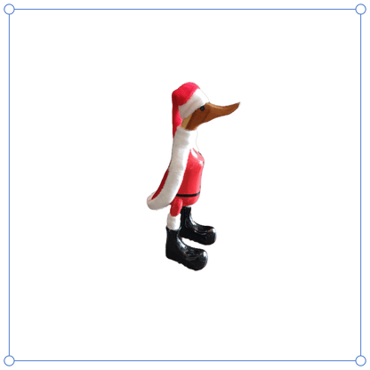 Bambusente Weihnachtsmann aus Bambus ca. 25 cm mit Mütze.
Jedes Teil handgefertigt und ein Unikat. Ein Deko Hingucker für Drinnen und Draußen. Zudem stehen die Enten aus Bambus für Familie, Treue & Liebe und Holz für Wachstum. So macht es sie dadurch auch zu einem bedeutungsvollen Geschenk für einen lieben Menschen.
Maße: H ca. 25 cm
Material: Bambus, Holz, Filz
Farbe: rot, schwarz, weiß
Ursprung: Indonesien