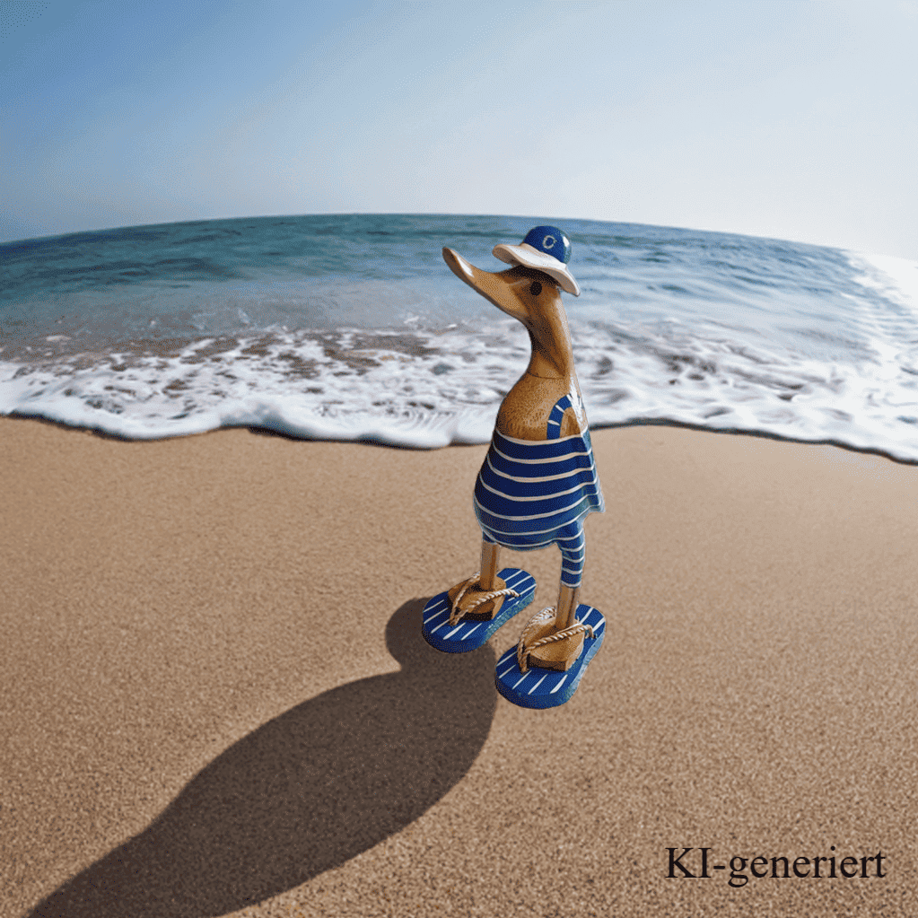 Ente aus Bambus im Badeanzug, blauen Flip Flops, Sonnenhut und einer Höhe von ca. 25 cm.
Jedes Teil handgefertigt und ein Unikat. Ein Deko Hingucker für Drinnen und Draußen.
Zudem stehen die Enten aus Bambus für Familie, Treue & Liebe und Holz für Wachstum. So macht es sie dadurch auch zu einem bedeutungsvollen Geschenk für einen lieben Menschen.
Ente mit Flip Flops und Sonnenhut / blau
Farbe: natur / blau / weiß
Material: Bambus / Holz
Maße: Höhe 25 cm
Ursprung: Indonesien