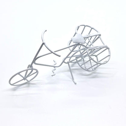 Fahrrad Metall braun od. weiß - Wichteltür Zubehör - Minigarten - Wichteltüren - s´Wichtal