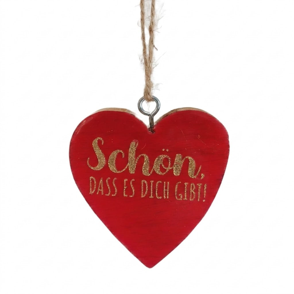 Rotes Holz Herz mit einer Glitzerschrift und 4 verschiedenen Aufschriften
Danke
Schön DASS ES DICH GIBT!
Herzens Mensch
HAB Dich LIEB
Das ist ein wundervoller Anhänger für den Weihnachtsbaum, oder auch ein Geschenk an einen lieben Menschen.
Maße: ca. 8 cm Durchmesser + Hänger
Material: Holz
Farben: rot, braun
Besonderheit: Der Stern ist nur auf der Vorderseite rot.