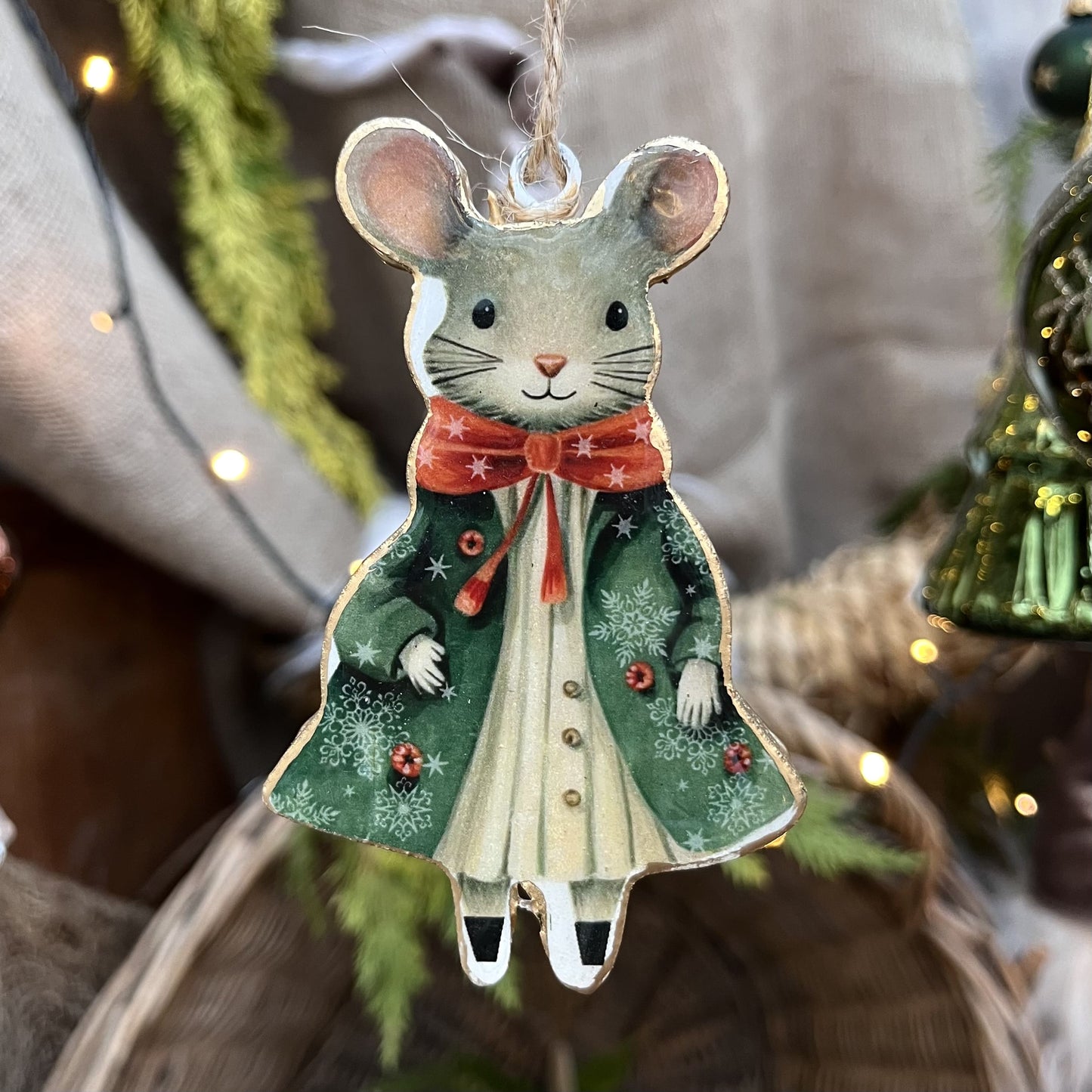 Hängerchen - Mr. & Mrs. Maus - Holz - ca. 10 cm