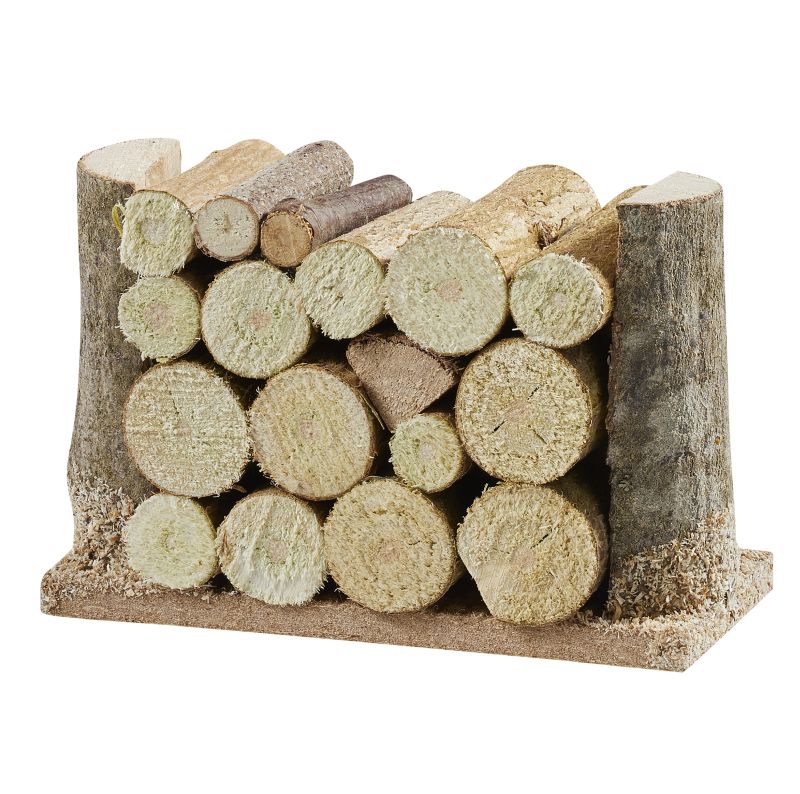 Holzstoß als Wichteltür Zubehör - Maße ca 6 cm