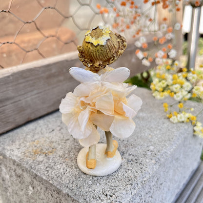 Elfe Seidenblume - stehend - in gelb. Es gibt sie in 2 Ausführungen.
Maße: Höhe ca. 9,5 cm
Material: Polyresin, Kunststoff
Farben: gelb
Lieferumfang: 1 Elfe in der ausgesuchten Variante