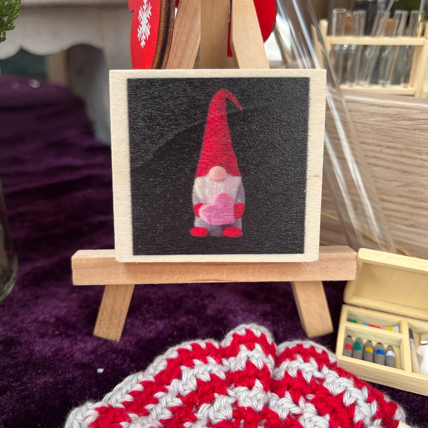 Puzzle Wichtel - 16 teilig ca 5,5 cm - Zubehör Wichteltür