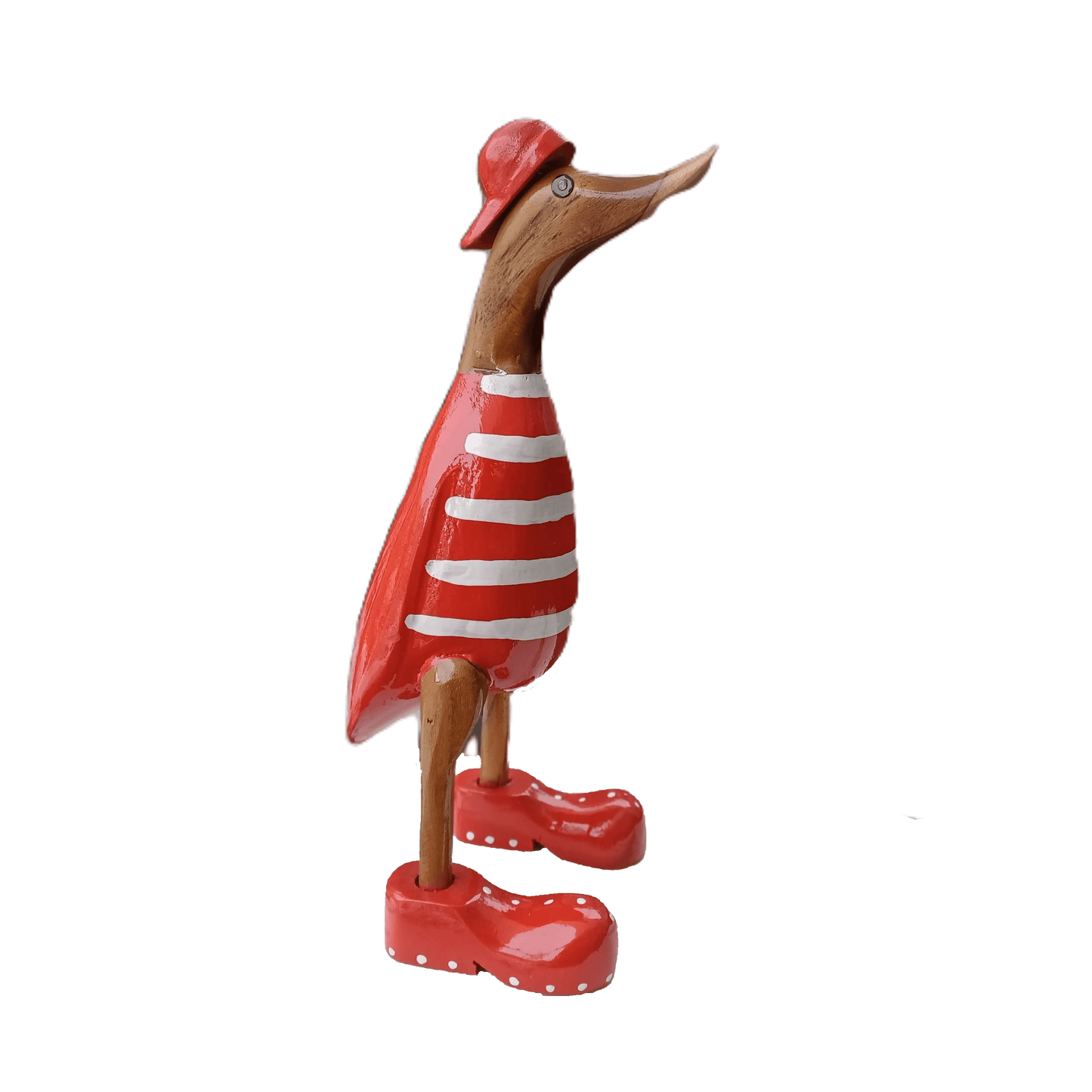 Bambusente als Strandente mit roten Schuhen und Cap in einer Höhe von 25 cm.
Wunderschöne Deko aus Bambuswurzel. Jedes Teil handgefertigt und ein Unikat. Ein Hingucker für Drinnen und Draußen.
Zudem stehen die Enten aus Bambus für Familie, Treue & Liebe und Holz für Wachstum. So macht es sie dadurch auch zu einem bedeutungsvollen Geschenk für einen lieben Menschen.
