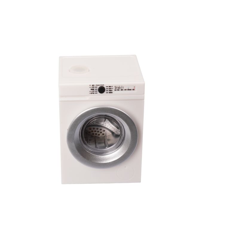 Waschmaschine incl. USB Ladekabel und Trichter - Mit dem Trichter kann die Waschmaschine mit Wasser befüllt werden - Nach betätigen des Startkopfs dreht sich die Trommel und der Wichtel kann seine schmutzige Wäsche waschen - Wichteltür Zubehör
Maße: B 5,1 x L 4,6 x H 7 cm
Material: Kunststoff, Metall
Farbe: weiß, silber
Besonderheit: Die Waschmaschine kann mit Wasser befüllt werden. Auf Knopfdruck dreht sich die Trommel.
Lieferumfang: Waschmaschine + Trichter + USB Ladekabel