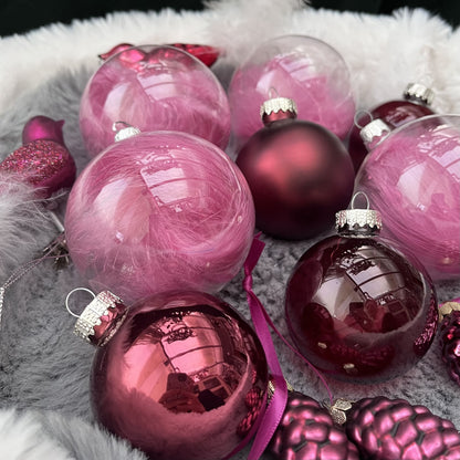 Weihnachtskugeln Paket „Beerentraum L“ - Set 8 - Glas - Dieses ausgesuchte Set an Weihnachtskugeln ist ein wahres Unikat! Es besteht aus 14 funkelnden Teilen in verschiedenen Formen und Variationen und wurde von uns selbst zusammengestellt. Die Besonderheit: In dieser Kombination ist es nur einmal erhältlich. Der ursprüngliche Verkaufspreis im Ladengeschäft Preis liegt bei 53,70€