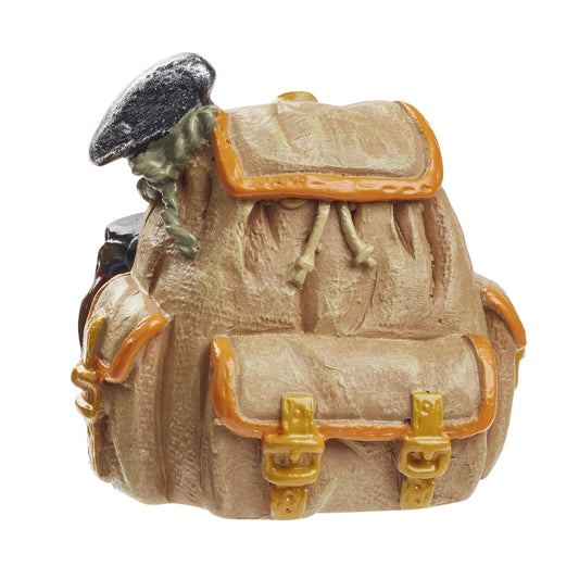 Rucksack - Trekking - braun - 3,5 cm - Wichteltür Zubehör - Wichteltüren - s'Wichtal - Bernd Borowicz