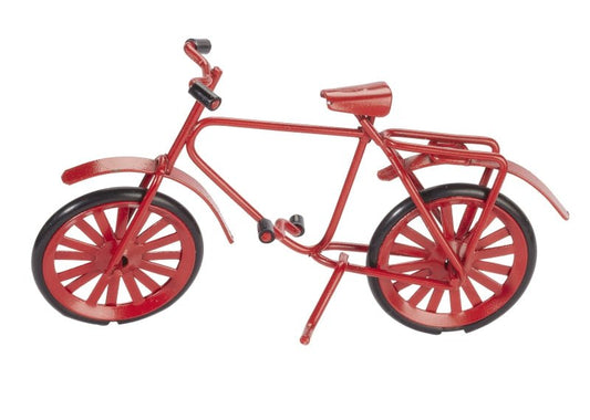 Fahrrad - Metall - rot - ca. 9,5 x 6 cm - Wichteltür Zubehör - Wichteltüren - s´Wichtal