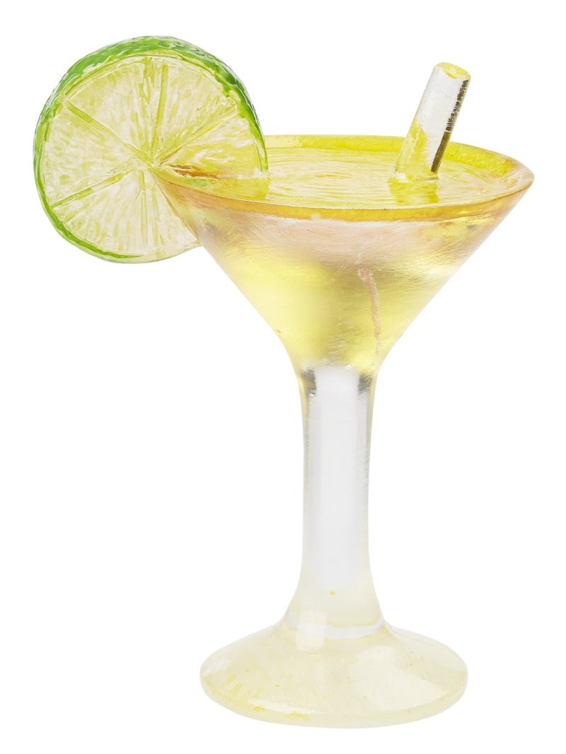 Cocktailglas - gelb / grün - H ca 4,5 cm - Wichteltür Zubehör - Wichteltüren - s´Wichtal