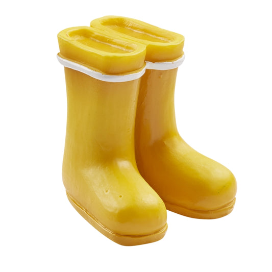 Gummistiefel - Polyresin - gelb - Wichteltür Zubehör - Wichteltüren - s'Wichtal - Bernd Borowicz