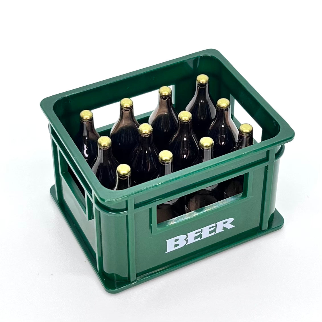 Bierkiste - Flaschenöffner - grün - Wichteltür Zubehör