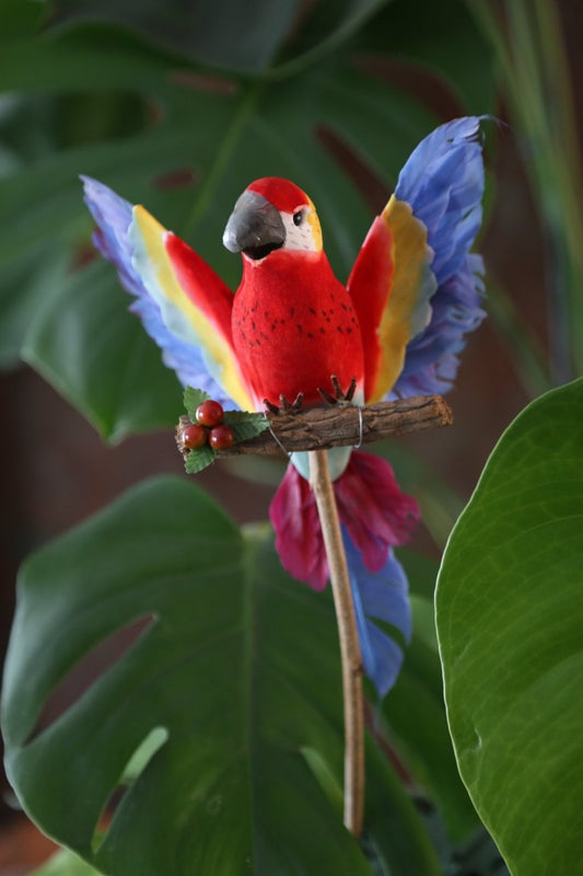 Papageien - Styropor - verschiedene Modelle - zum Stecken - B 15 cm x H 28 cm - S´Wichtal