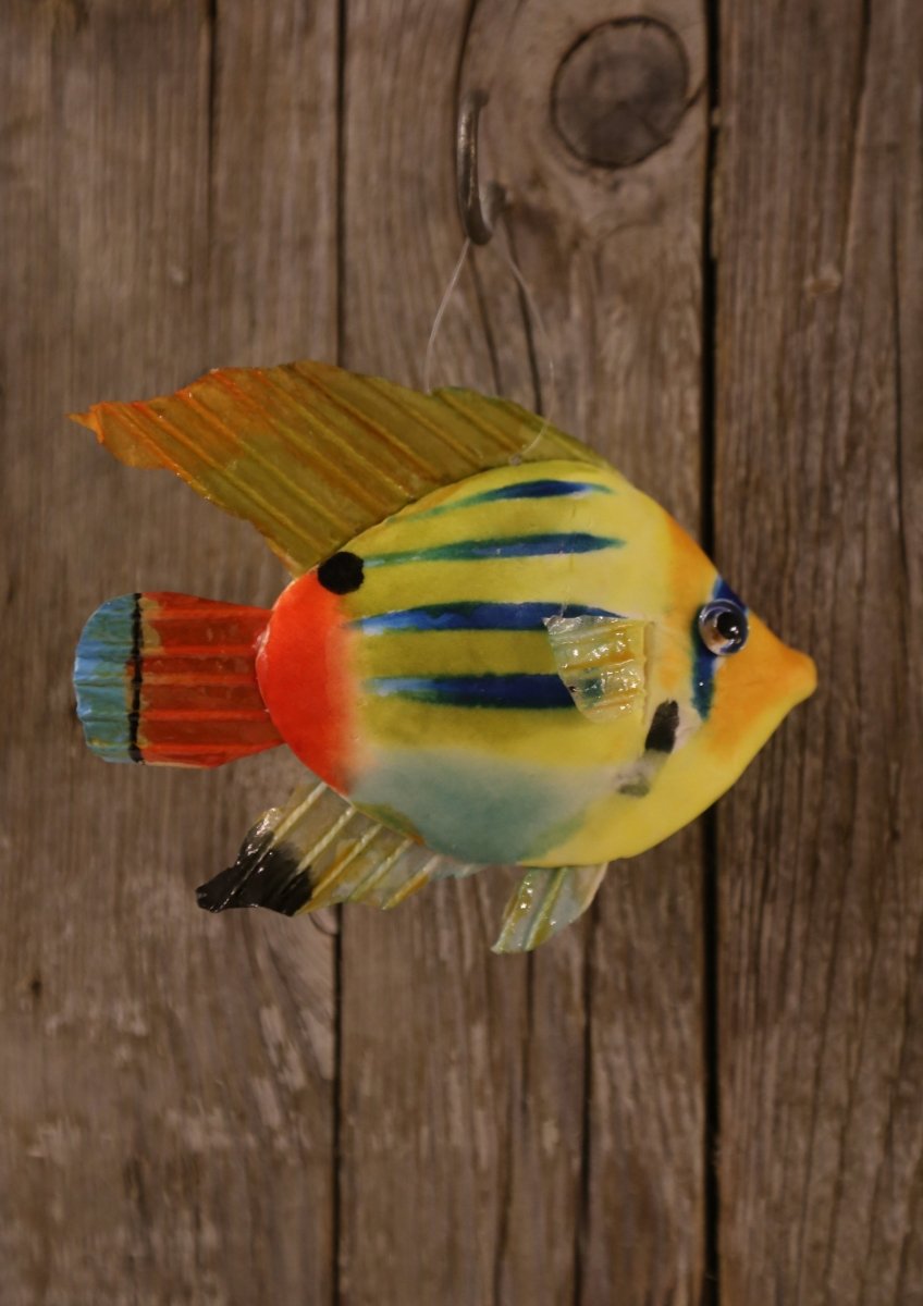 Papageienfische - Styropor - verschiedene Modelle - zum Hängen - B 13 cm x H 13 cm - S´Wichtal