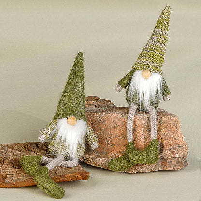 Wichtel - mit Schlenkerbeinen - grün - 2-fach sortiert - H 18 cm - S´Wichtal - Bernd Borowicz
